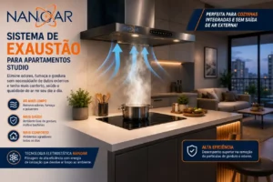 Coifas para Apartamentos Estúdio Nanoar